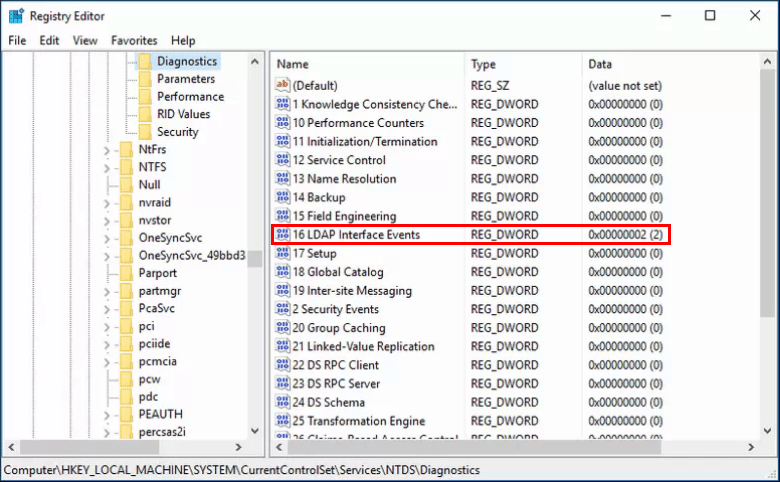 Configure LDAPS enable auditing in event viewer